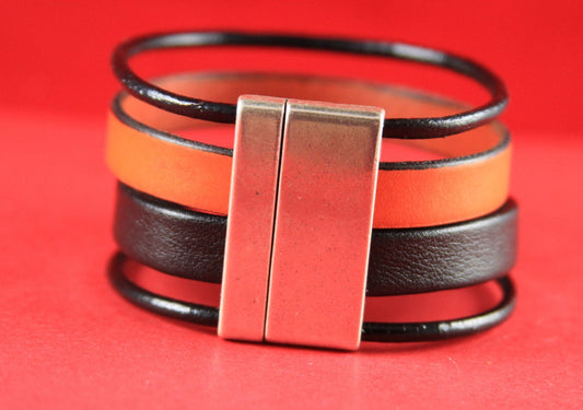 FC0161>>MADE in EUROPE zamak clasp, 20mm flat cord clasp, large clasp, silver clasp Qty1