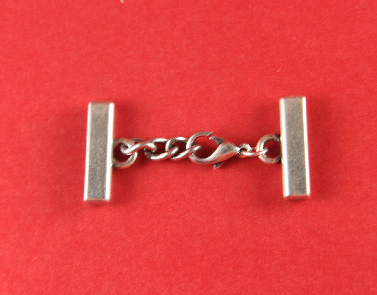 FC0167>>MADE in EUROPE 20mm  zamak clasp with extention chain, 20mm adjustable clasp, flat 20mm clasp,  flat 20mm clasp (78826/20)qty1