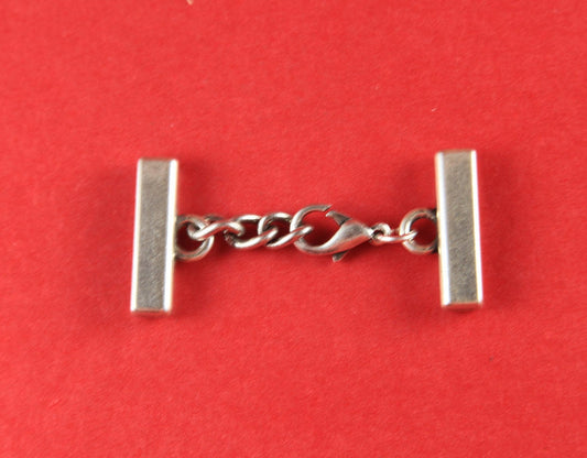 FC0167>>MADE in EUROPE 20mm  zamak clasp with extention chain, 20mm adjustable clasp, flat 20mm clasp,  flat 20mm clasp (78826/20)qty1