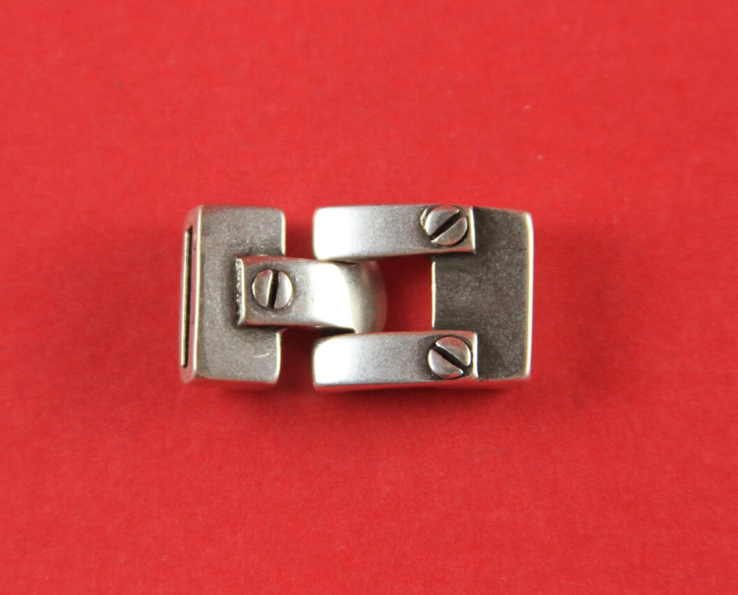 FC0166>>MADE in EUROPE zamak hook clasp, 13mm flat zamak clasp, 13mm toggle hook clasp (77924/13) Qty1