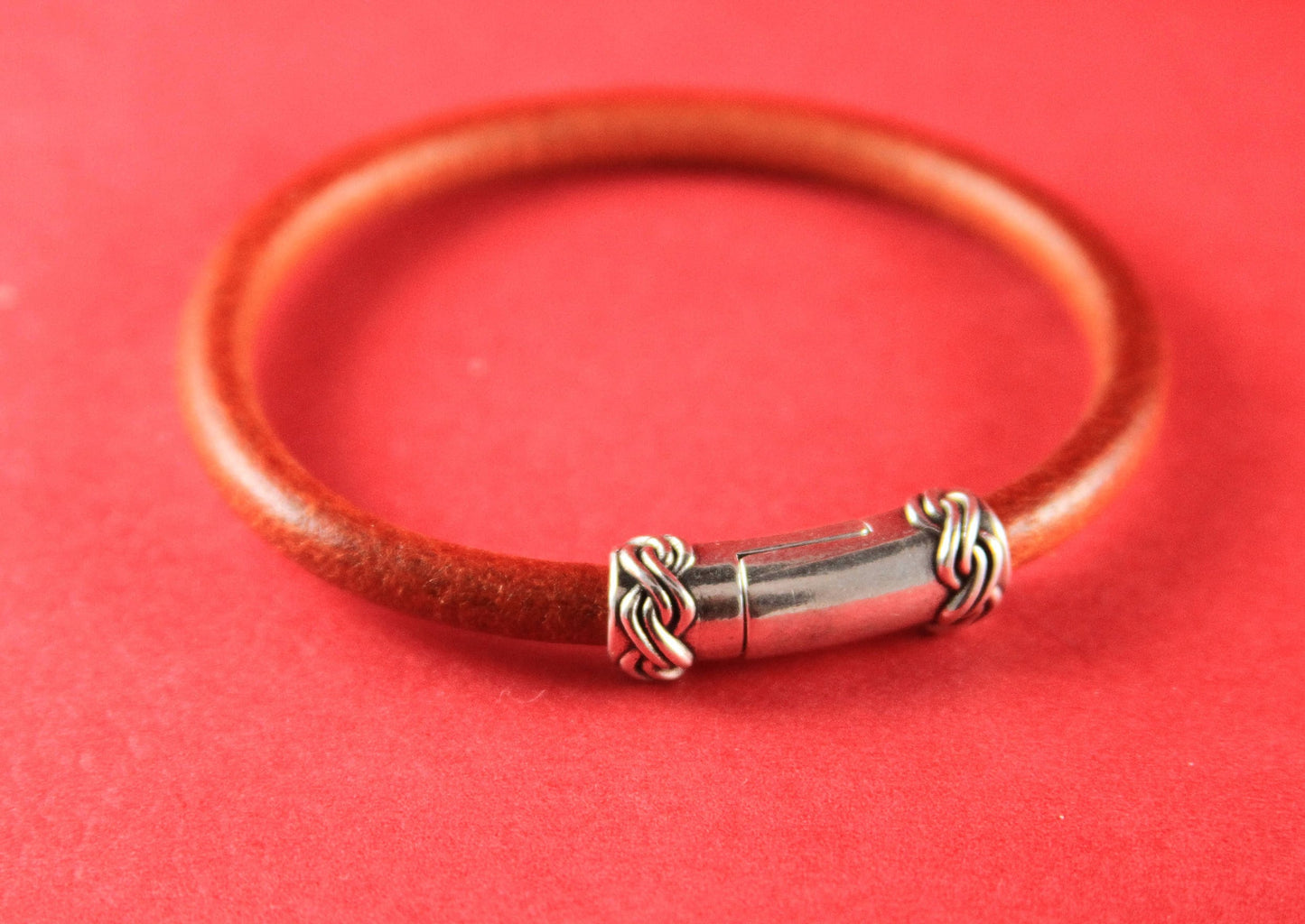RC0033>>MADE IN EUROPE 5mm cord clasp, 5mm round leather cord clasp, round cord zamak clasp Qty1