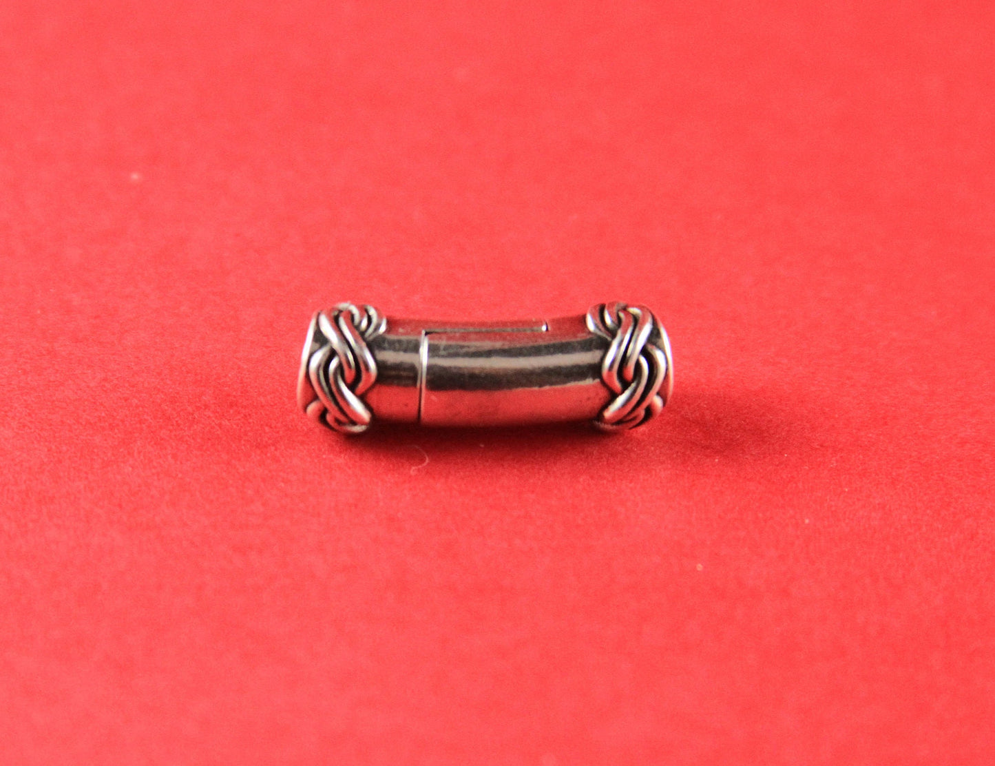 RC0033>>MADE IN EUROPE 5mm cord clasp, 5mm round leather cord clasp, round cord zamak clasp Qty1
