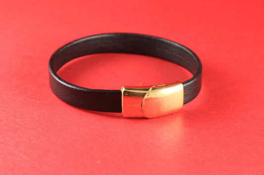 FC0220>>MADE IN EUROPE,  magnetic clasp for 10mm flat cord, bracelet clasp, flat cord clasp, 10mm cord gold clasp (XM6003AG) Qty1
