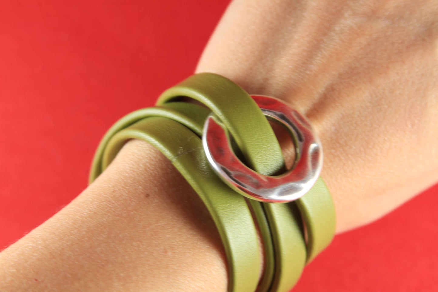 FC0159>>MADE in EUROPE zamak donut clasp with slider, 10mm flat cord fastener clasp,  (4765/10) Qty1
