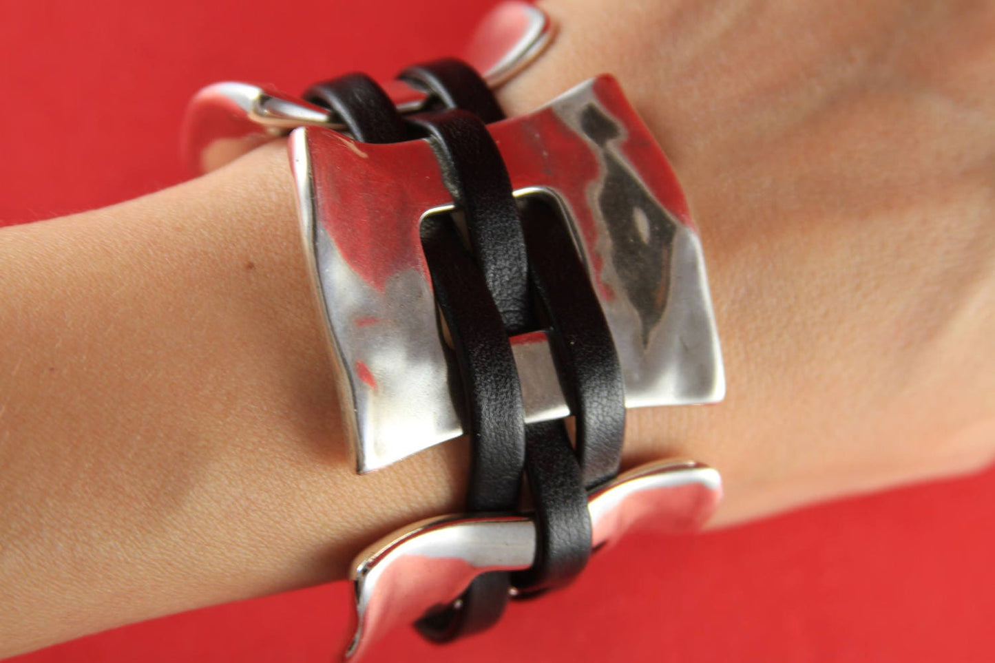 C0108>> MADE in EUROPE shiny zamak 3 piece set,  bracelet set, silver zamak findings (43/38/39/40)