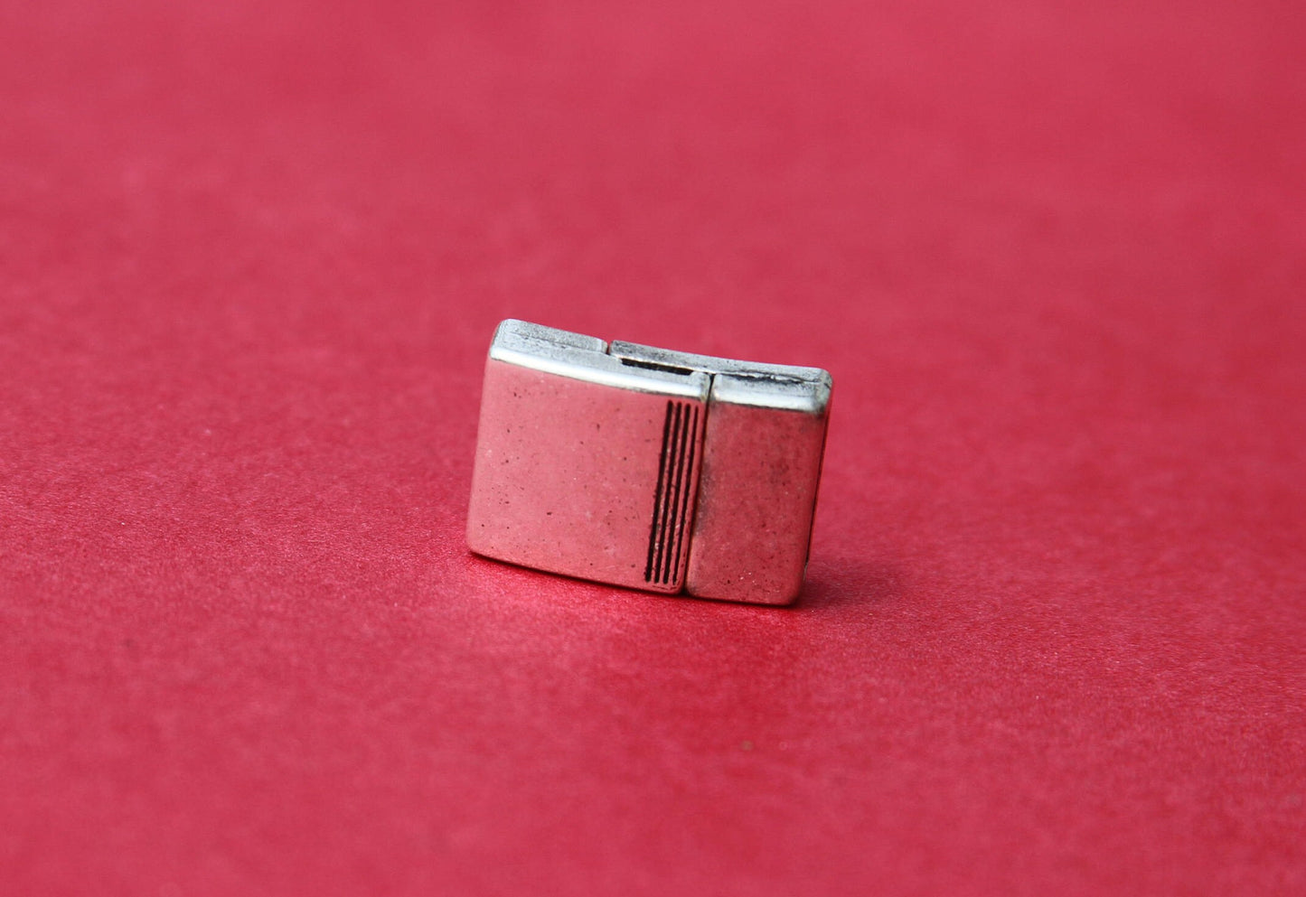FC0255>>MADE in EUROPE zamak clasp, 10mm flat cord clasp, 10x2mm clasp (78920/10) Qty1