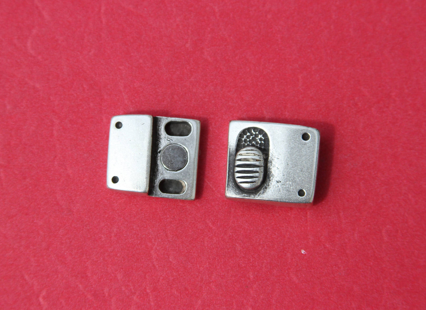 FC0257>> MADE in EUROPE zamak clasp, 10mm flat cord clasp, 10x2mm masculine clasp (77979/10) Qty1
