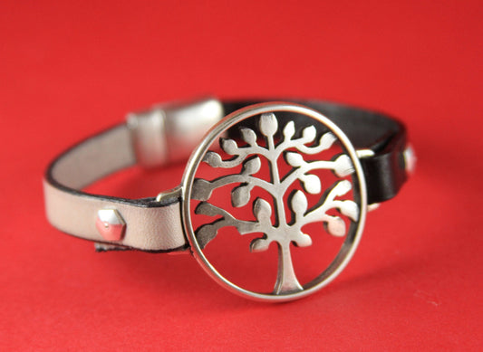 C0026>>MADE in EUROPE zamak connector, large life tree connector, bracelet zamak connector, tree of life connector Qty1