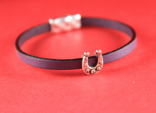 FS0337>>MADE in EUROPE 2 zamak horseshoe sliders for 5mm flat cord, flat cord slider, zamak horseshoe sliders qty2