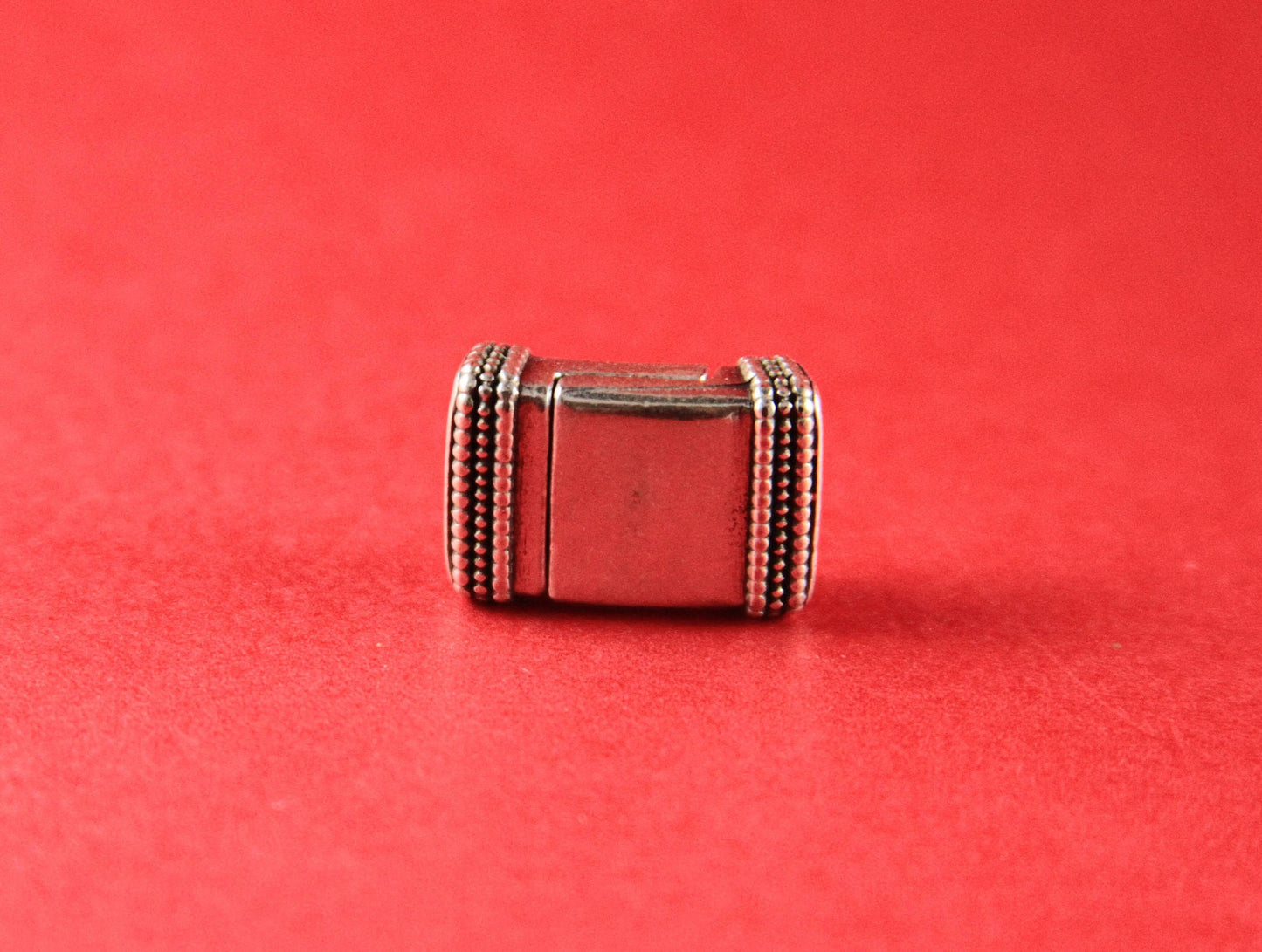 FC0187>> MADE in EUROPE zamak  clasp, 10mm flat cord clasp, flat leather cord  clasp, silver finished clasp (TM10x2BICS) Qty1