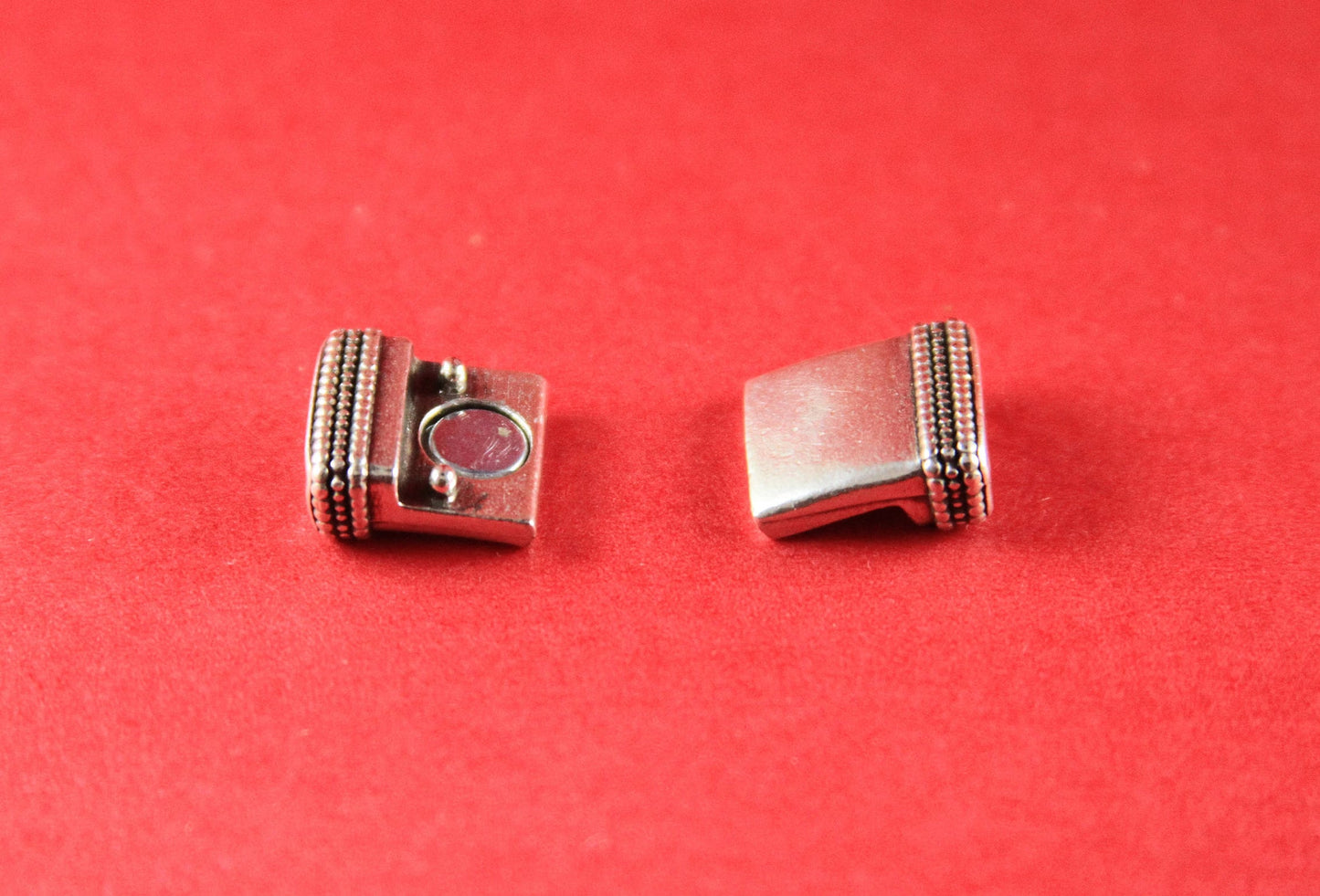 FC0187>> MADE in EUROPE zamak  clasp, 10mm flat cord clasp, flat leather cord  clasp, silver finished clasp (TM10x2BICS) Qty1