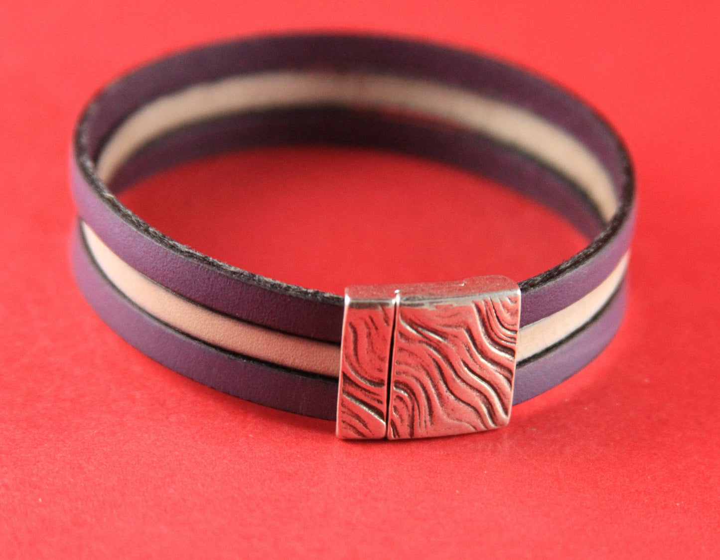 FC0064>>MADE in EUROPE zamak 15mm flat cord clasp, flat leather cord clasp, 15mm flat clasp, 15mm wavy zamak clasp Qty1