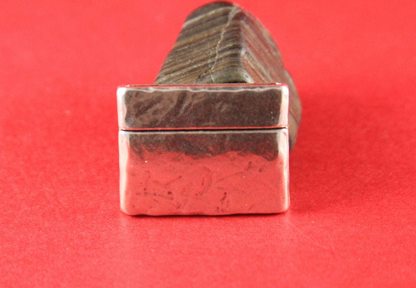 FC0322>> MADE in EUROPE flat cord hammered magnetic clasp, 30mm flat cord clasp, large magnetic clasp qty1