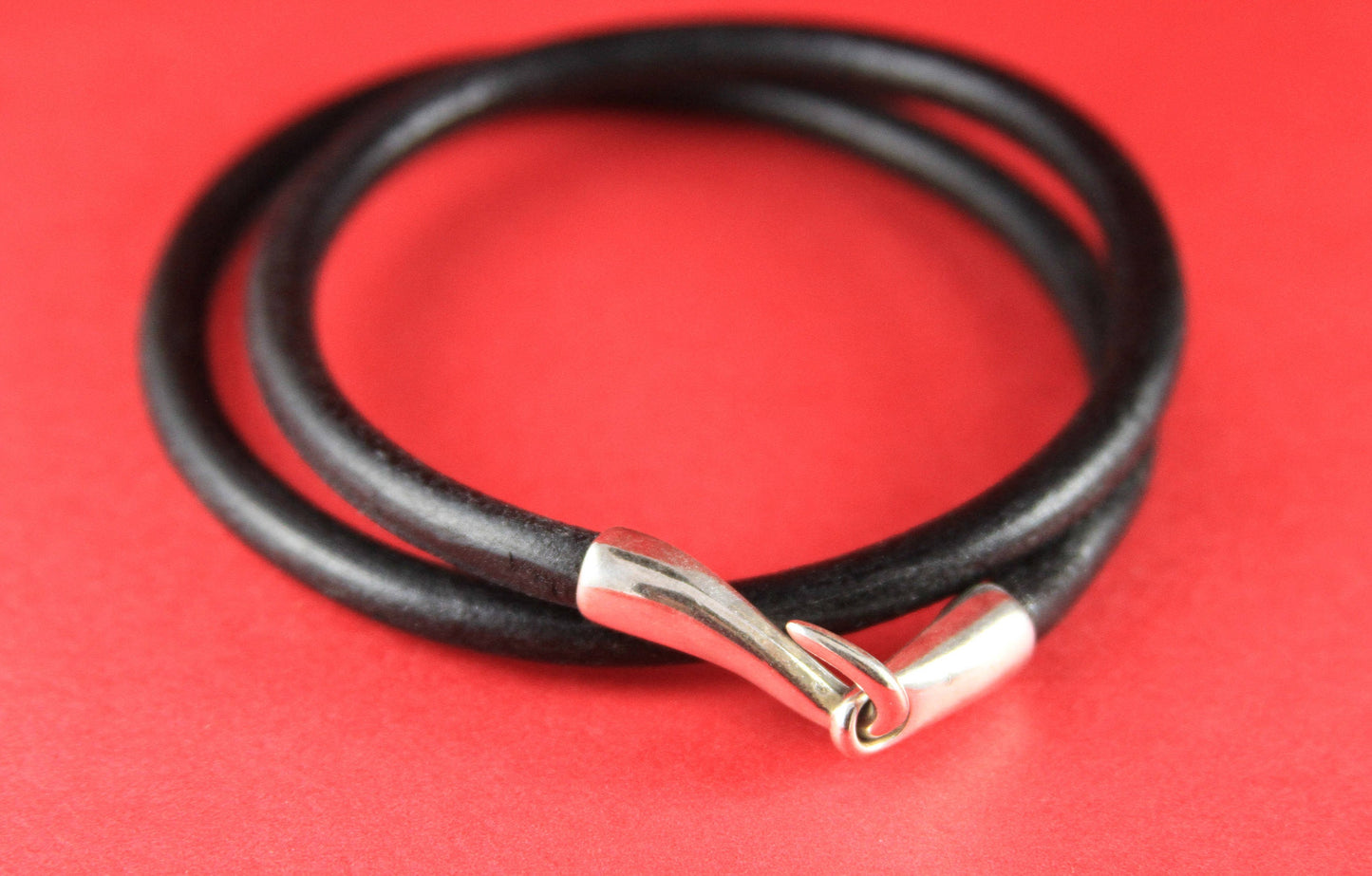 RC0060>>MADE in EUROPE zamak hook clasp, round cord clasp, 6mm cord clasp, bracelet zamak hook, zamak clasp (Ablz158S) Qty1