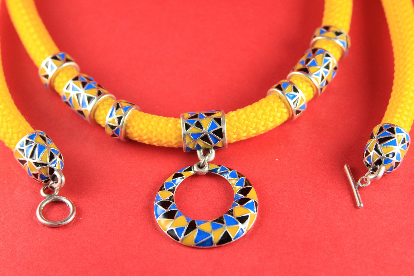 0069>>MADE IN EUROPE enamel pendant with bail slider, heavy duty pendant with bail slider for 10mm cord (E6017-1/6021-1)