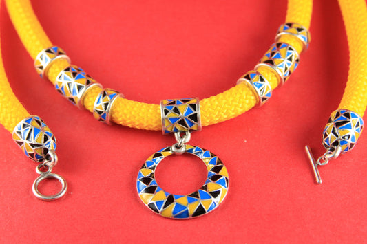 0069>>MADE IN EUROPE enamel pendant with bail slider, heavy duty pendant with bail slider for 10mm cord (E6017-1/6021-1)