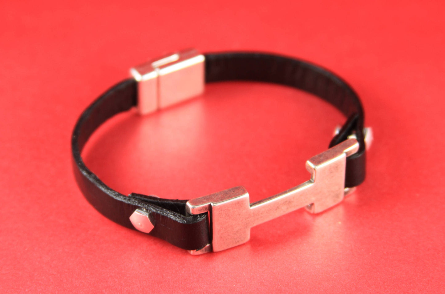 C0019>>MADE in EUROPE zamak connector, 10mm cord connector, flat 10mm leather cord connector Qty 1