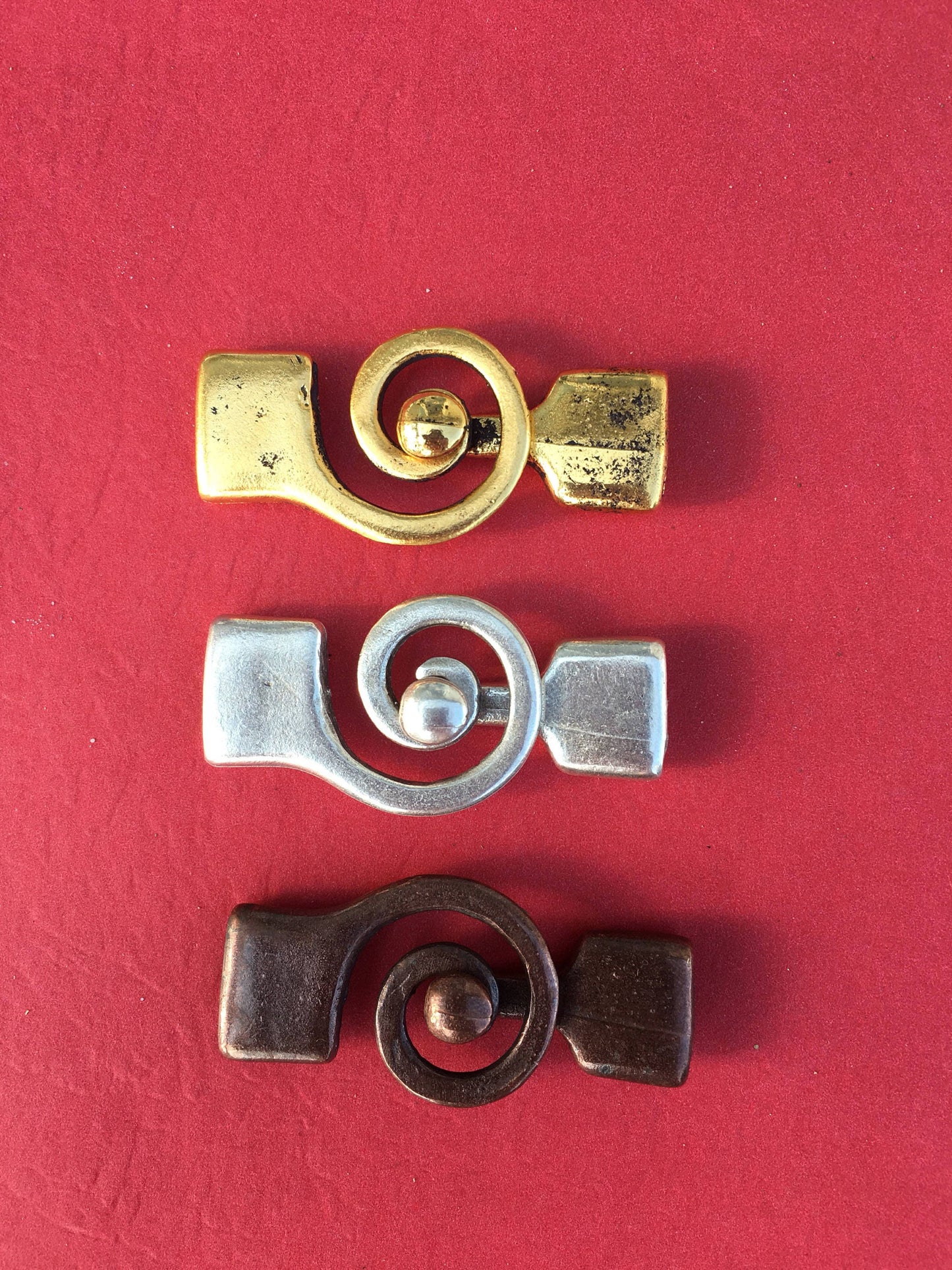 FC0283>>MADE IN EUROPE toggle clasp, swirl toggle clasp, spiral toggle clasp, large toggle clasp (X5843)
