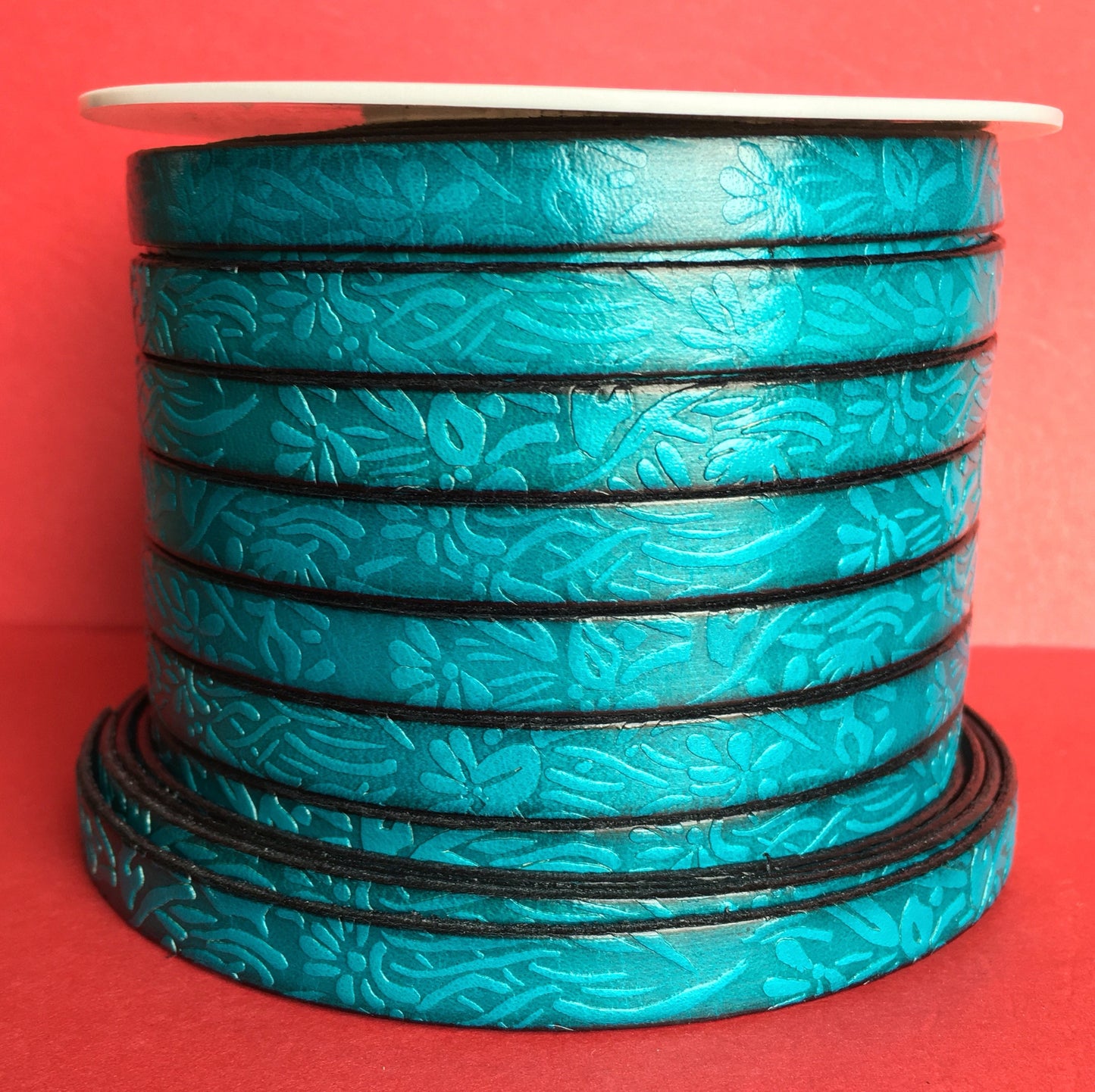 MADE in EUROPE 24" flat leather cord, 10mm leather cord, genuine leather cord (509/10/08)