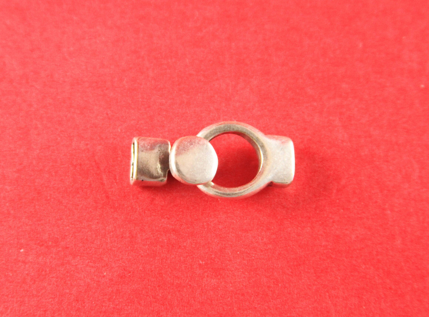 FC0296>>MADE in EUROPE  zamak hook clasp, flat cord hook clasp, bracelet hook clasp, 6mm flat cord clasp (78842/06) Qty1