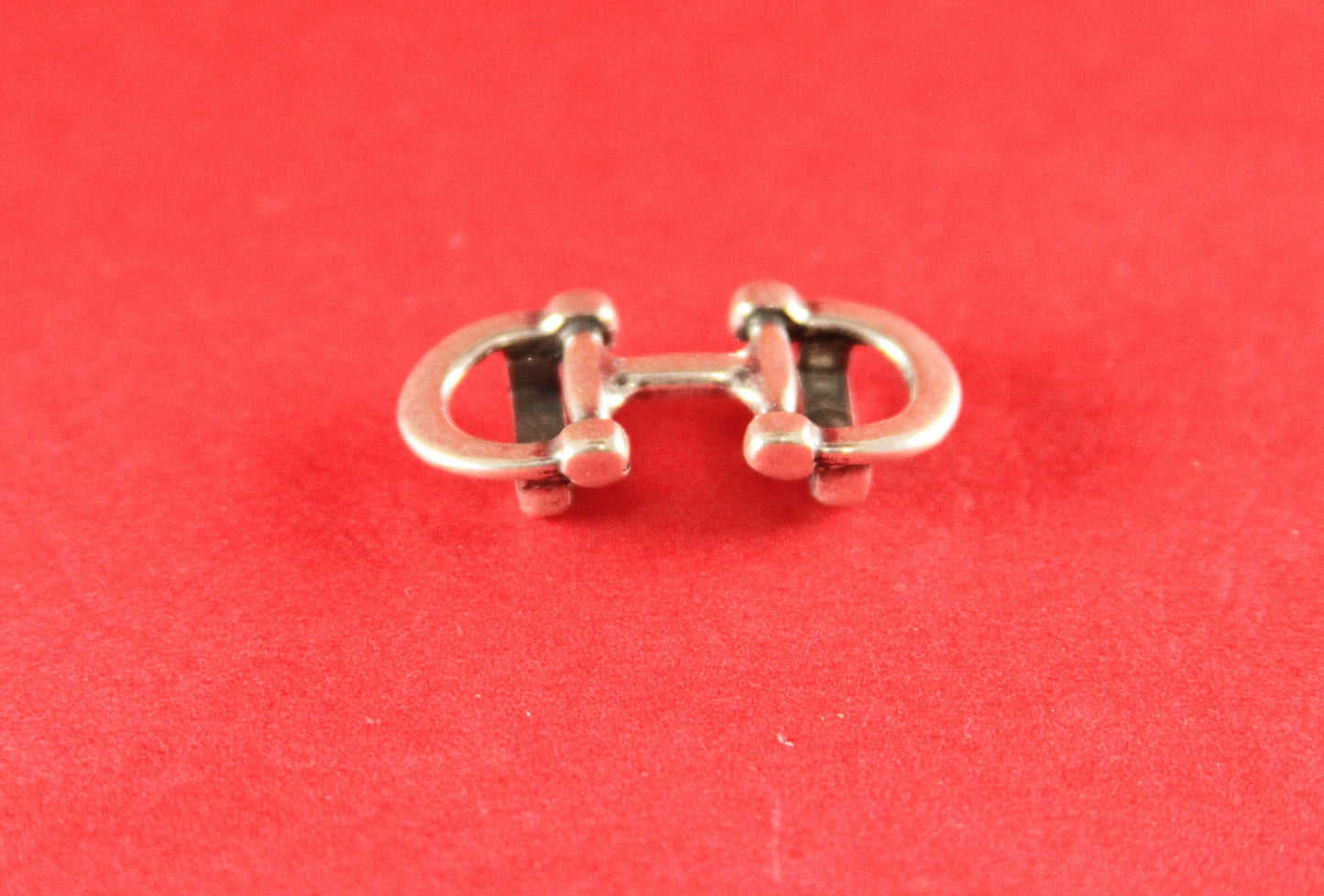 FS0008>>MADE in EUROPE zamak stirrup slider, 10mm flat cord slider, 10mm cord snaffle sliders, zamak stirrup slider (78239/10) Qty1