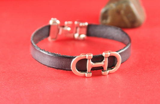 FS0008>>MADE in EUROPE zamak stirrup slider, 10mm flat cord slider, 10mm cord snaffle sliders, zamak stirrup slider (78239/10) Qty1