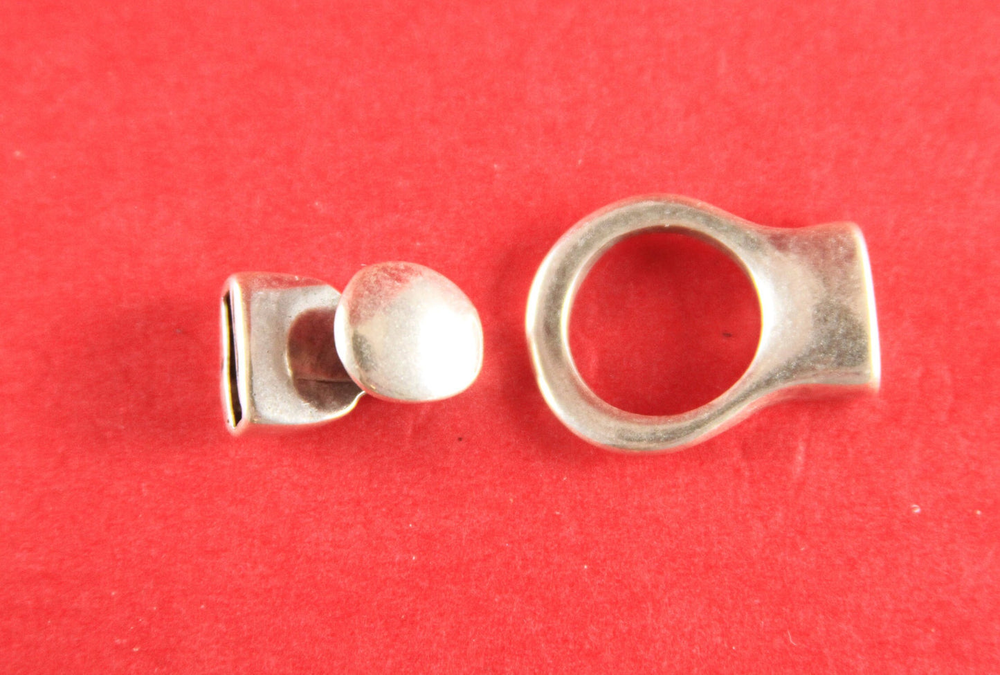 FC0277>>MADE in EUROPE zamak hook clasp, 10mm flat cord clasp, silver hook clasp (78842/10) Qty1