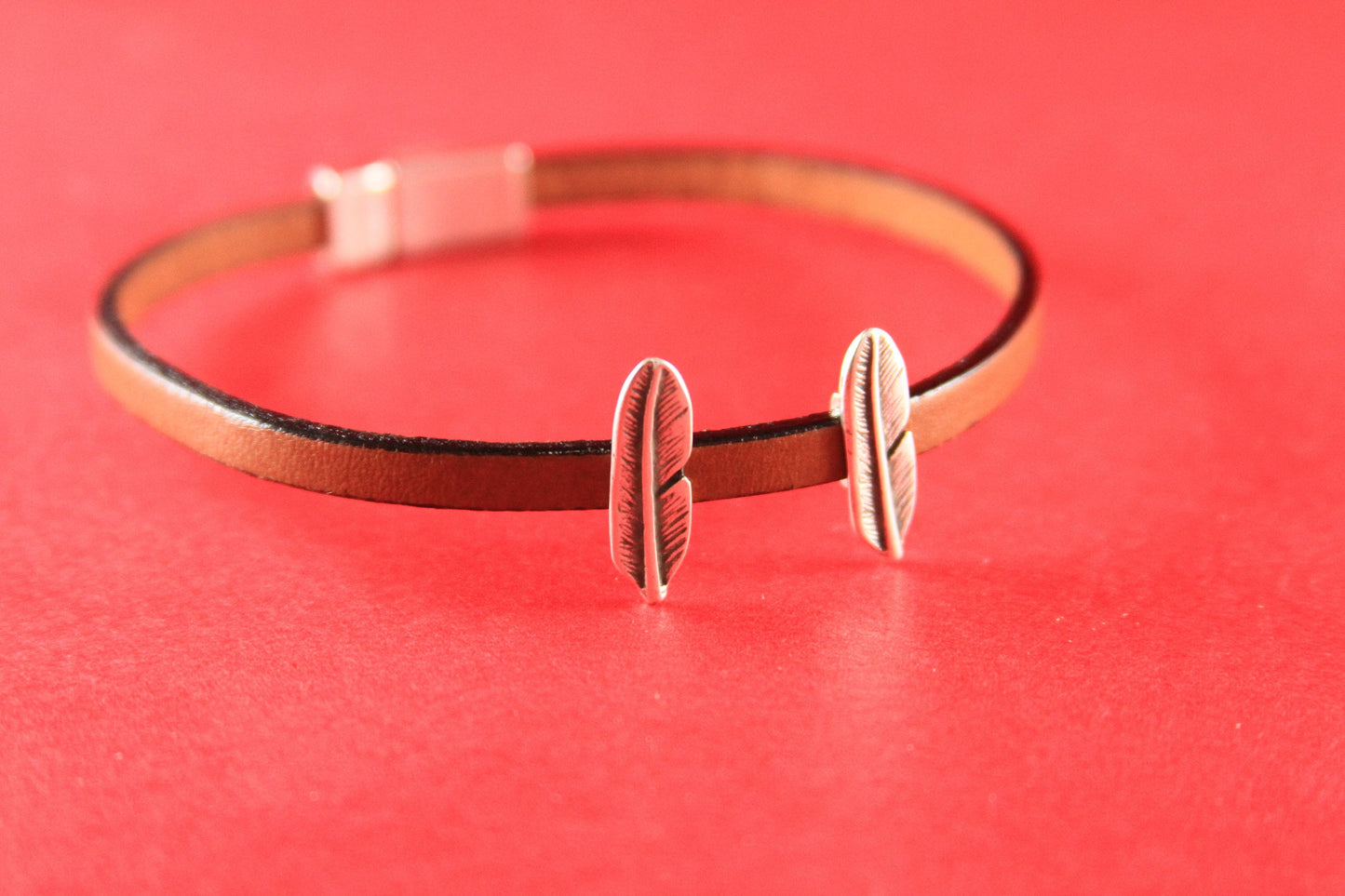FS0190>>MADE in EUROPE 2 zamak feather sliders for 5mm flat cord, flat cord slider, zamak tiny feather sliders qty2
