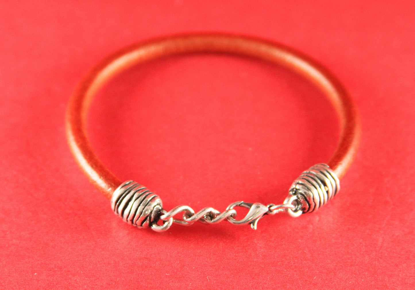 RC0048>>MADE in EUROPE Zamak 5mm round cord ends, 5mm cord clasp with extention chain,5mm round cord adjustable textured clasp(76899/05)Qty1