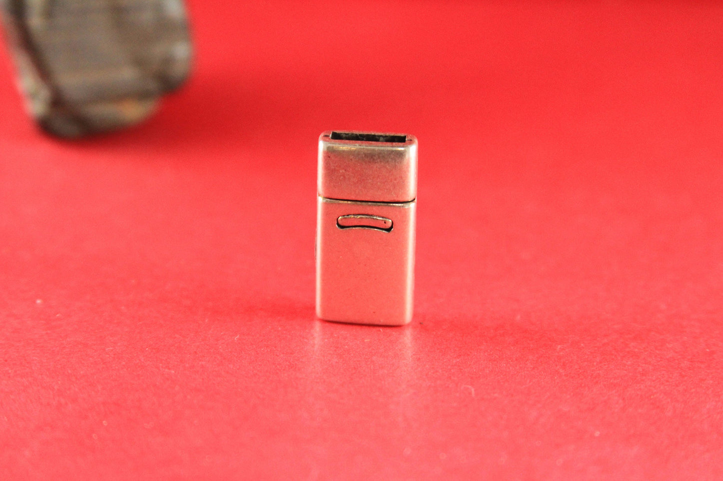 FC0054>>MADE IN EUROPE Zamak 10mm clasp, flat leather cord clasp, 10mm cord clasp, 10mm cord clasp Qty1