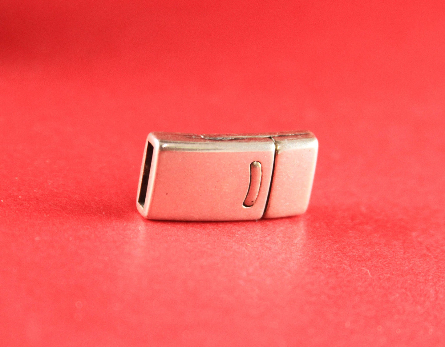 FC0054>>MADE IN EUROPE Zamak 10mm clasp, flat leather cord clasp, 10mm cord clasp, 10mm cord clasp Qty1