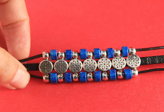 C0131>> MADE in EUROPE 4 zamak connectors, two hole connector, silver zamak connector (75372/06S) Qty4