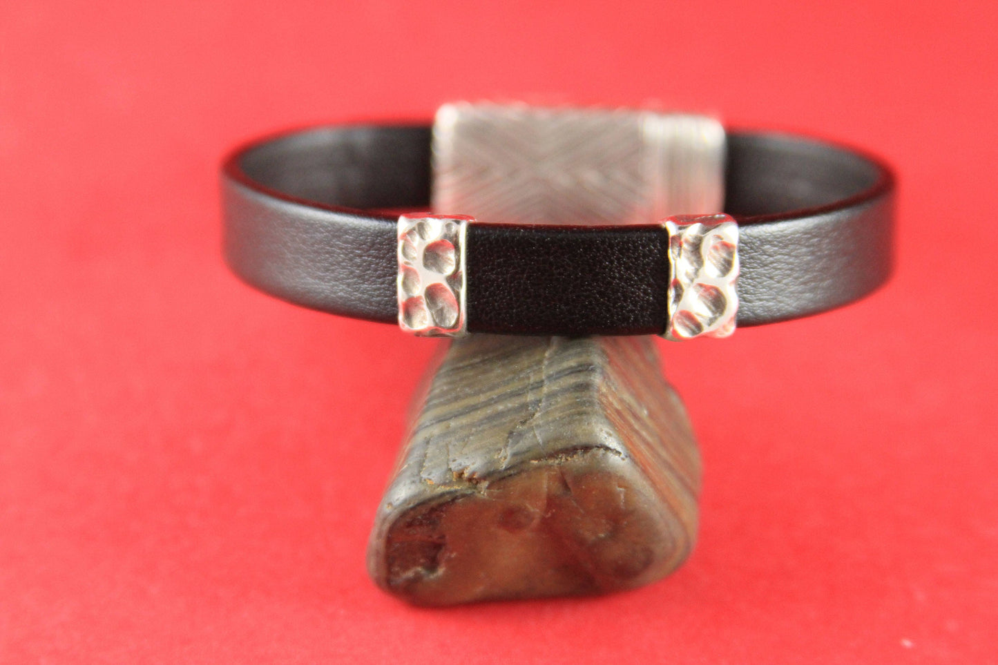 FS0430>>MADE in EUROPE 2 zamak hammered sliders, 10mm flat cord slider, 10mm leather cord slider, zamak sliders (ablz149s) Qty2