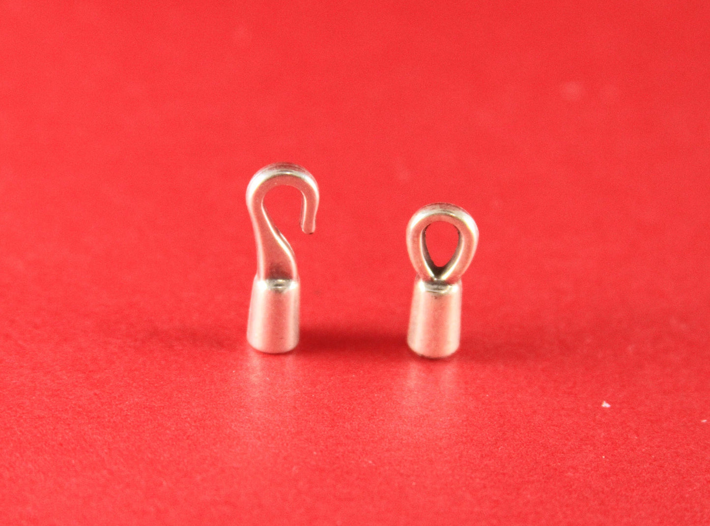 RC0039>>MADE IN EUROPE zamak hook clasp, 3mm round cord clasp, silver hook clasp, 3mm hole clasp (75824/03)Qty1