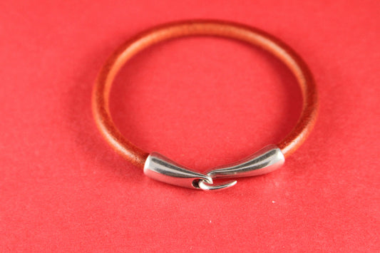 RC0160>>MADE in EUROPE zamak hook clasp, round cord clasp, 5mm cord clasp, bracelet zamak hook, zamak clasp (Ablz157S) Qty1