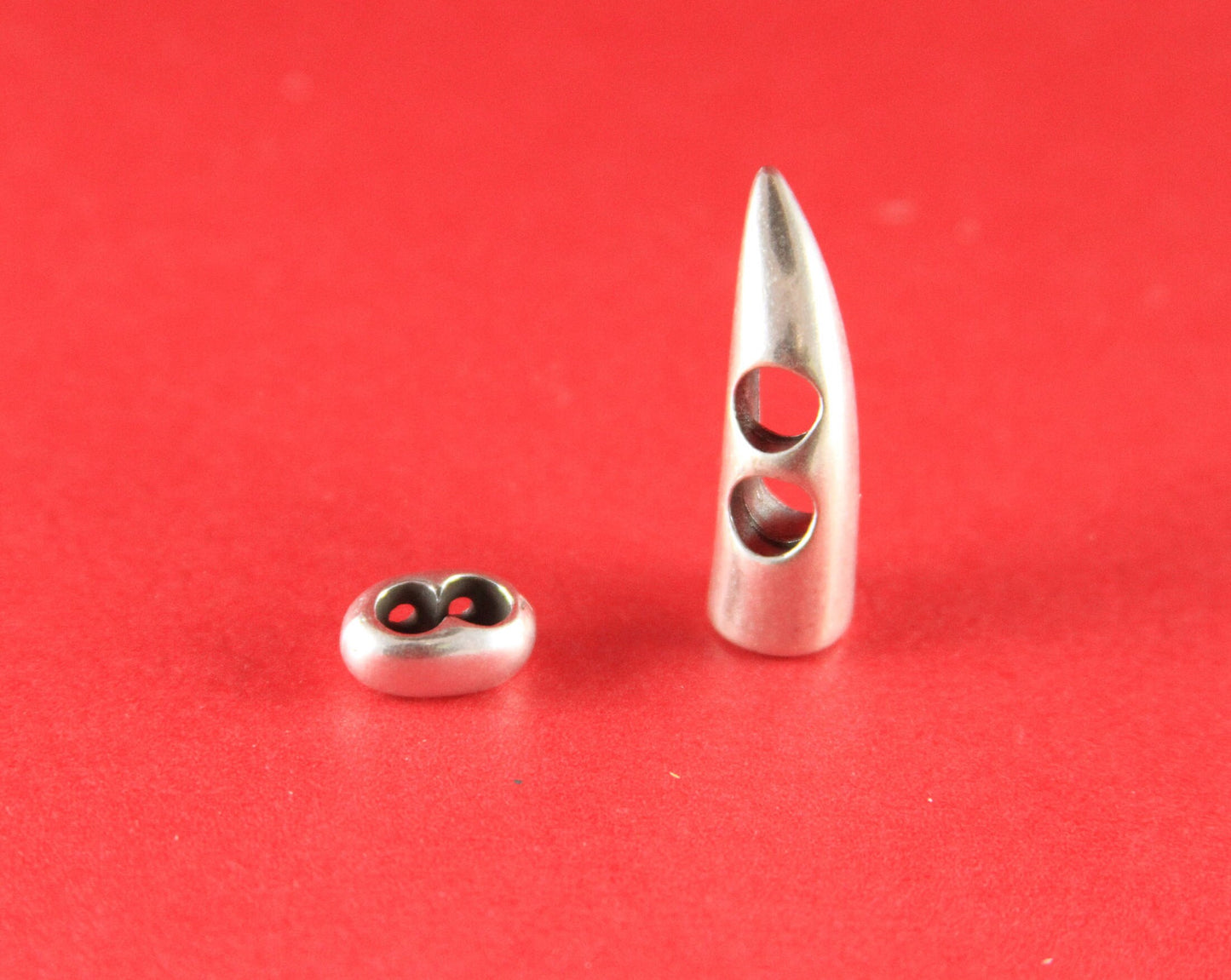 RC0055>>MADE in EUROPE zamak horn hook decorative clasp with separator,(78940/05) Qty1 set