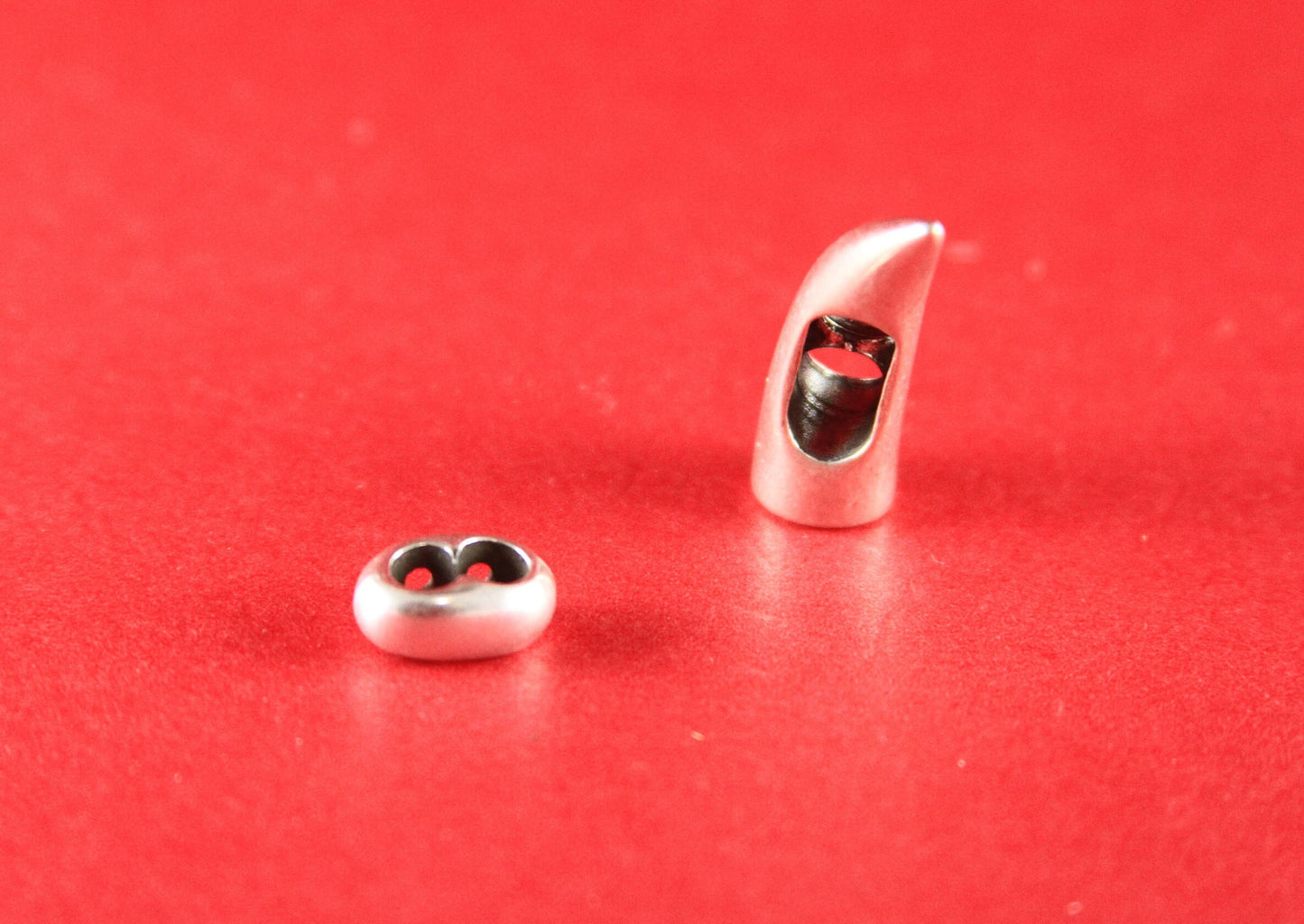 RC0055>>MADE in EUROPE zamak horn hook decorative clasp with separator,(78940/05) Qty1 set