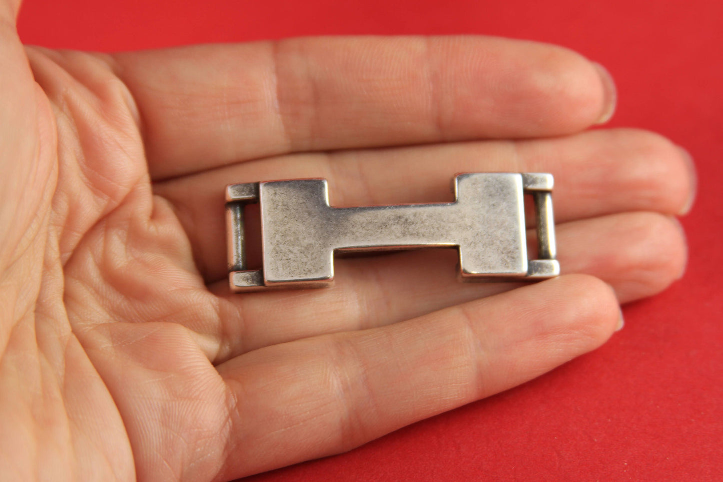 C0019>>MADE in EUROPE zamak connector, 10mm cord connector, flat 10mm leather cord connector Qty 1