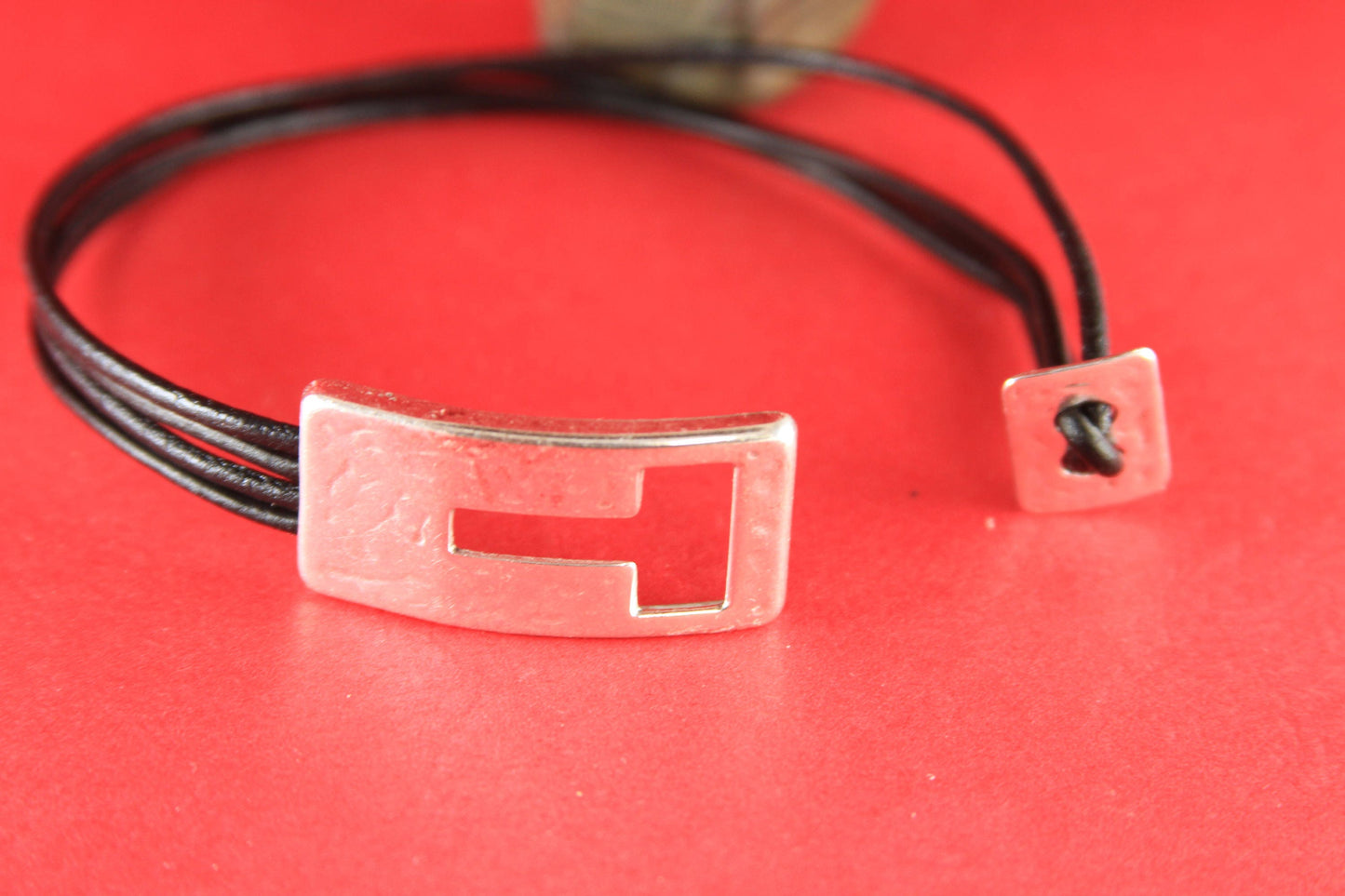 RC0047>>MADE in EUROPE zamak toggle clasp, rectangular toggle clasp , silver toggle clasp (ng0668-027) Qty1