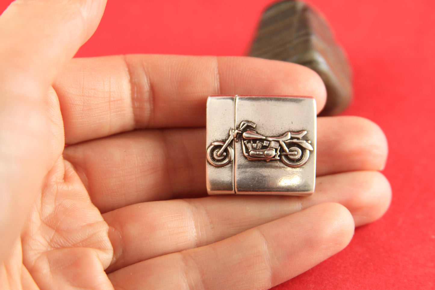FC0068/69>>MADE in EUROPE zamak clasp, 20mm flat cord clasp, motorcycle  clasp Qty1