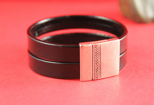 FC0071>> MADE in EUROPE zamak clasp, 20mm flat cord clasp, 20mm flat clasp, silver  clasp Qty1
