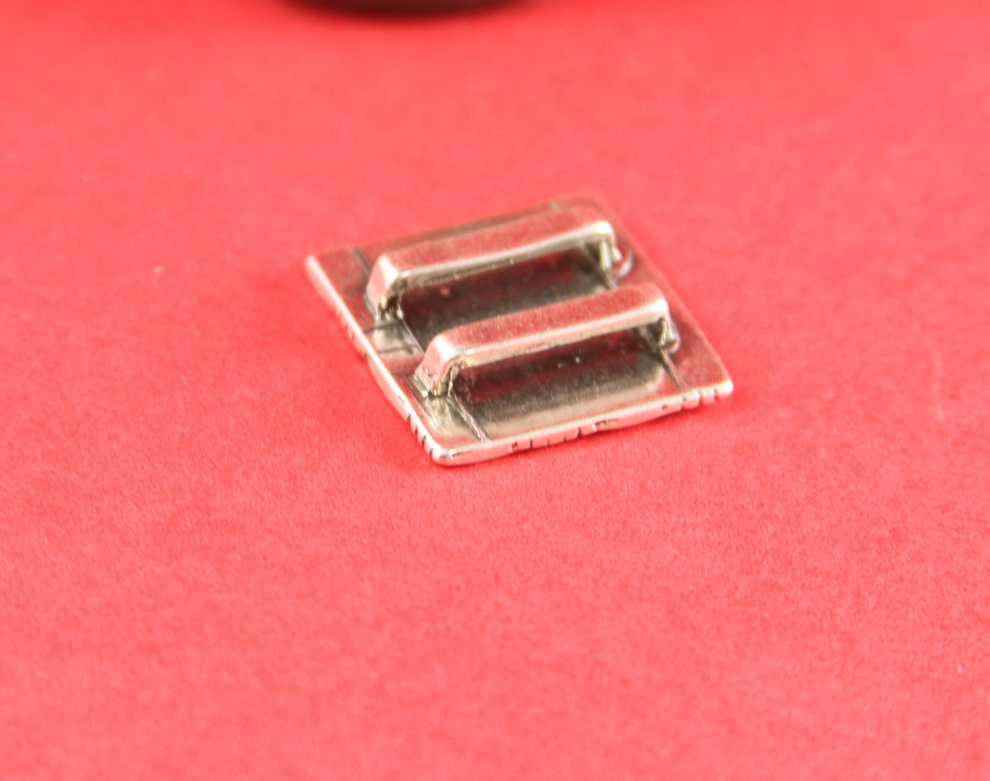 FS0155>>MADE in EUROPE zamak square slider, square woven slider, 20mm square braided slider, 20mm zamak slider (CE93PI) qty1