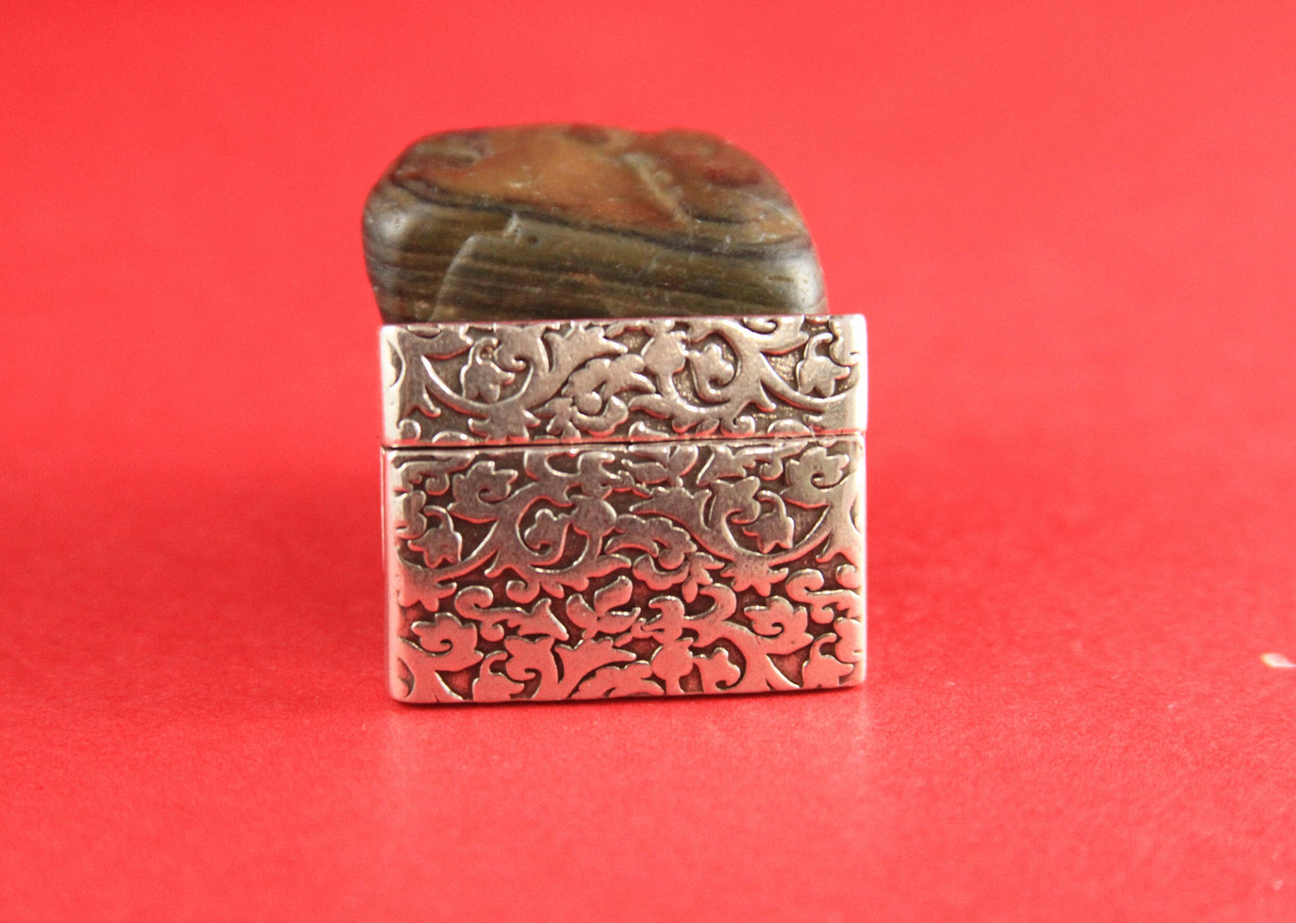 FC0007>>MADE in EUROPE flat cord floral magnetic clasp, 30mm flat cord clasp, large magnetic clasp (TM30X3FLS) qty1