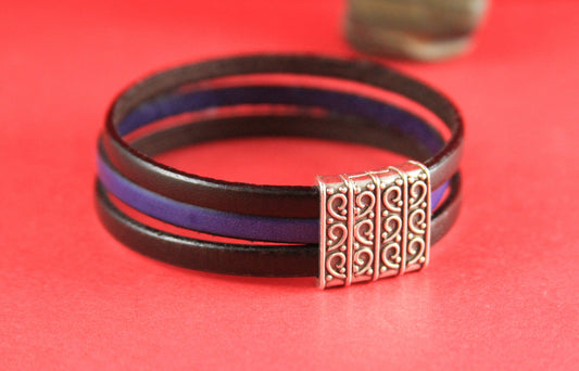 FC0065>>MADE in EUROPE zamak 15mm flat cord clasp, flat leather cord clasp, 15mm flat engraved clasp, Qty1