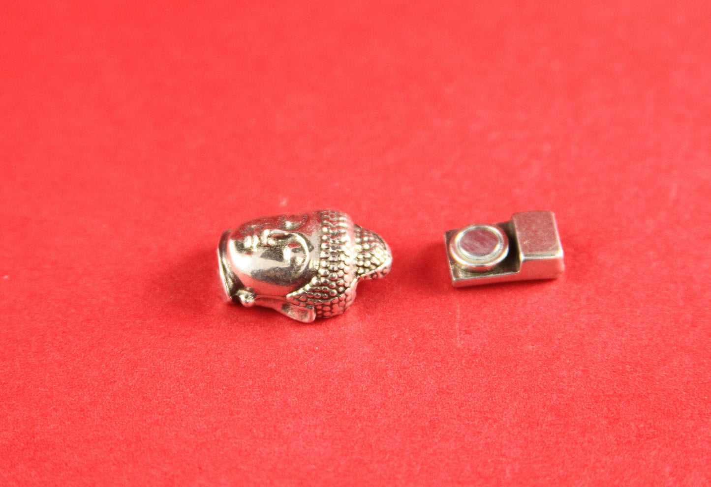 FC0265>>MADE in EUROPE zamak Budha  clasp, 6mm Budda  clasp,6mm flat cord zamak clasp (Tm764S6x2) Qty1