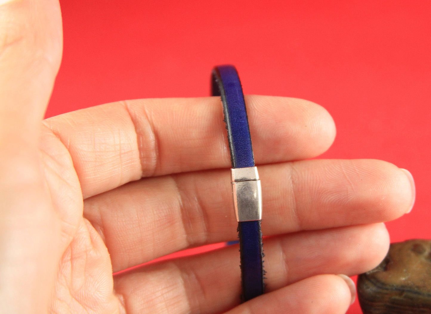 FC0152>>MADE in EUROPE zamak tiny clasp, 5mm flat cord clasp, flat cord clasp Qty1