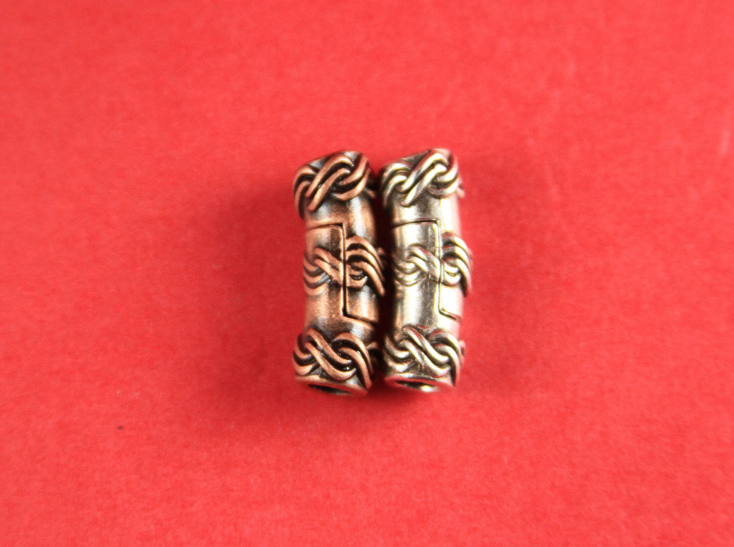 RC0029>>MADE IN EUROPE 4mm cord clasp, 4mm round leather cord clasp, round cord zamak clasp Qty1