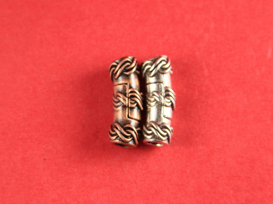RC0029>>MADE IN EUROPE 4mm cord clasp, 4mm round leather cord clasp, round cord zamak clasp Qty1