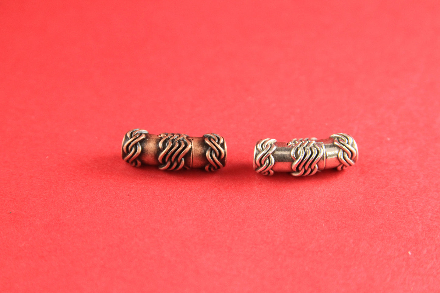 RC0031>> MADE IN EUROPE 5mm cord clasp, 5mm round leather cord clasp, round cord zamak clasp Qty1