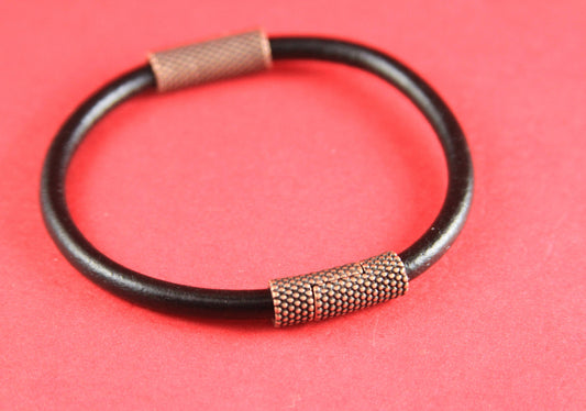 RC0103>>MADE IN EUROPE 5mm cord clasp, 5mm round leather cord clasp, round cord zamak clasp Qty1